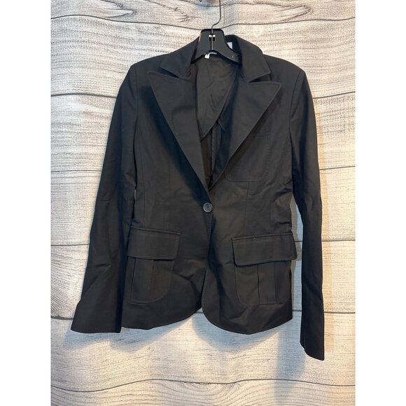 Derek Lam 10 Crosby Black Blazer Jacket Size 2 - Picture 1 of 4